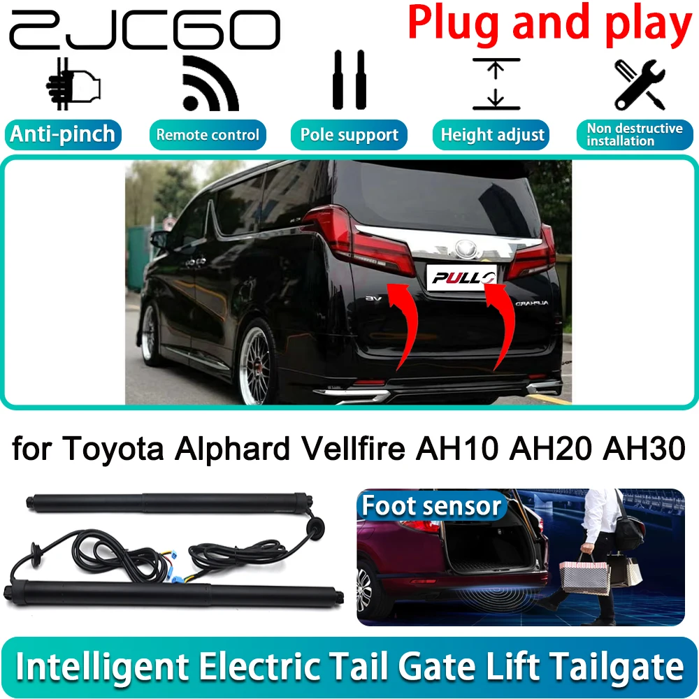 

for Toyota Alphard Vellfire AH10 AH20 AH30 Electric Powered Tailgate Power Liftgate Automatic Tailgate System With Foot Sensor