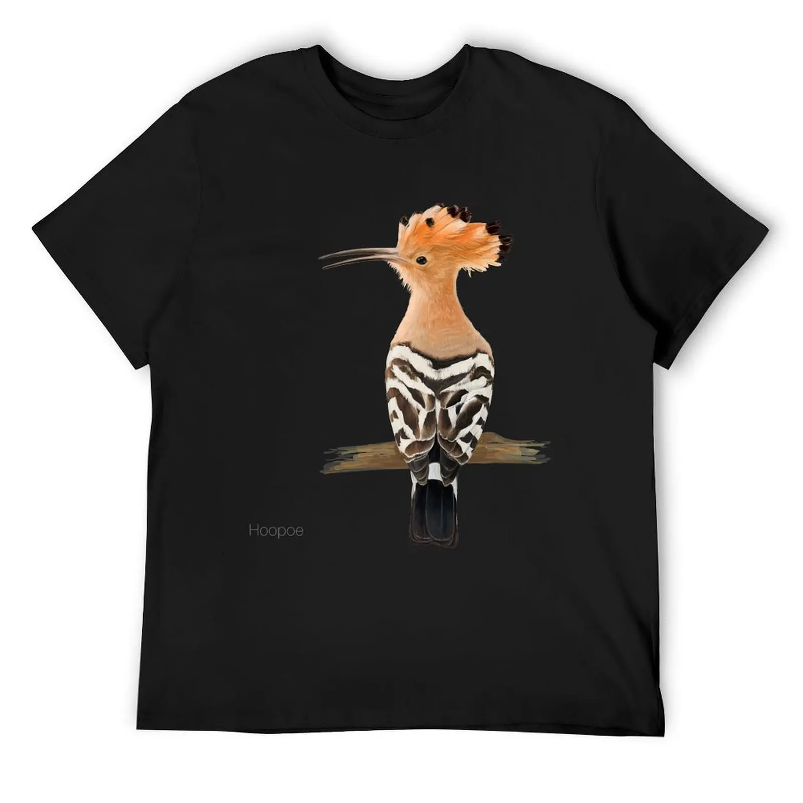 

Hoopoe Tropical Exotic Bird Illustration T-Shirt fashion shirts summer 2025 topping t shirts for men graphic