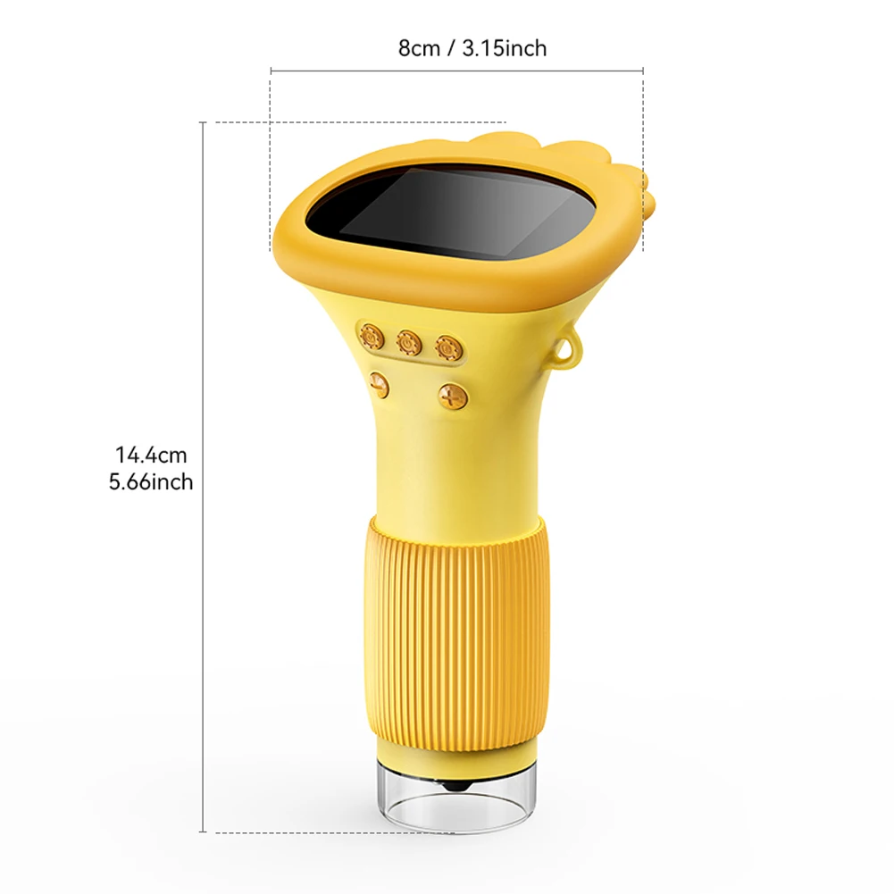 1000x Zakmicroscoop Voor Kinderen 2 Inch Ips Scherm Lab Digitale Microscopen Apparatuur Met 8 Led Licht Mini Draagbare Microscopen