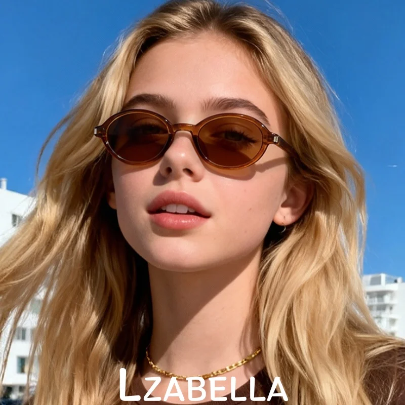 

Lzabella Hot Sale Women's Small Oval Shape Fashion Sunglasses TR90 Lightweight Luxury Anti-Ultraviolet Sun Shades Eyewear 99032