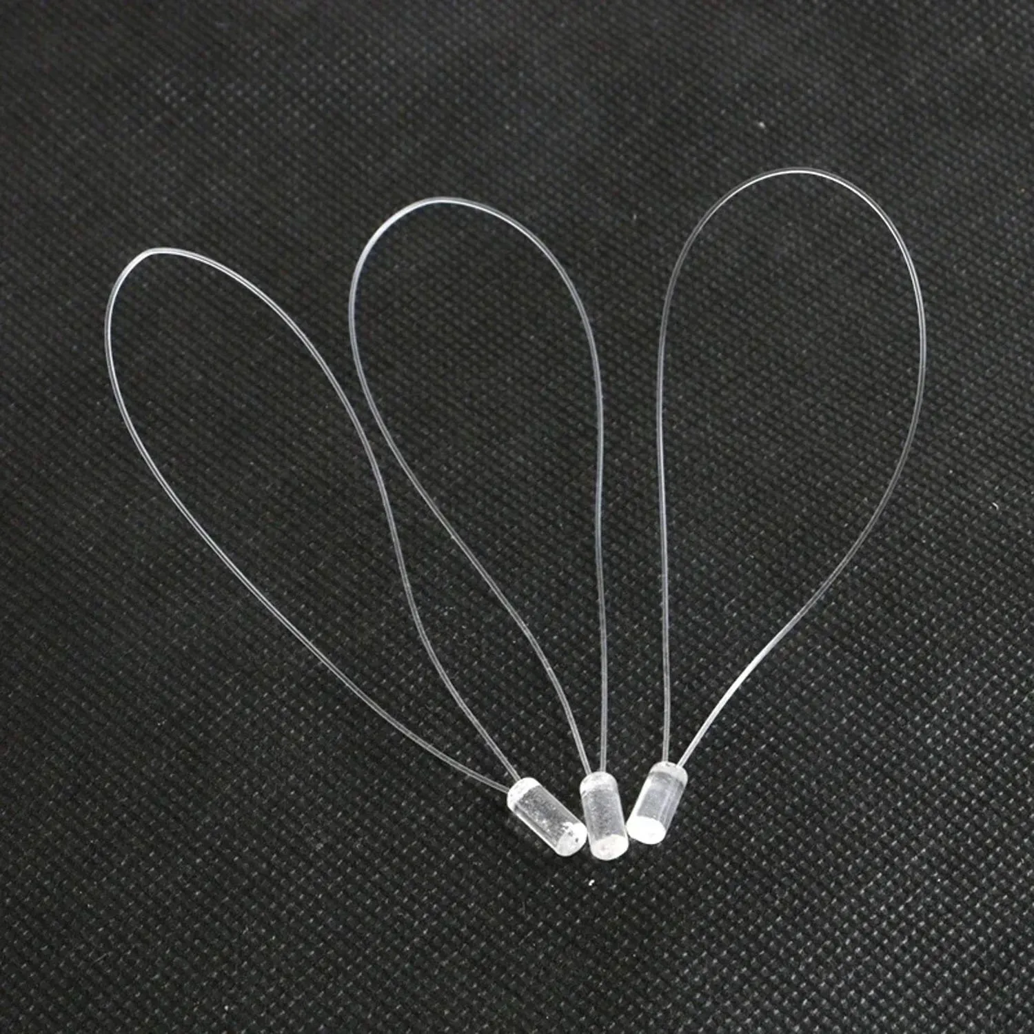 100 pièces transparent Micro anneau boucle facile à tirer fil Micro anneaux outils d'extension de cheveux verre extension de cheveux anneau et boucle