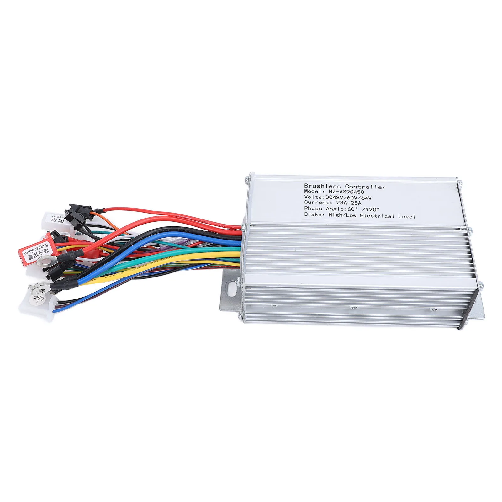 48V 450W Brushless Motor Controller for Electric Bike Scooter Aluminum Heat Dissipation with Overcurrent Protection