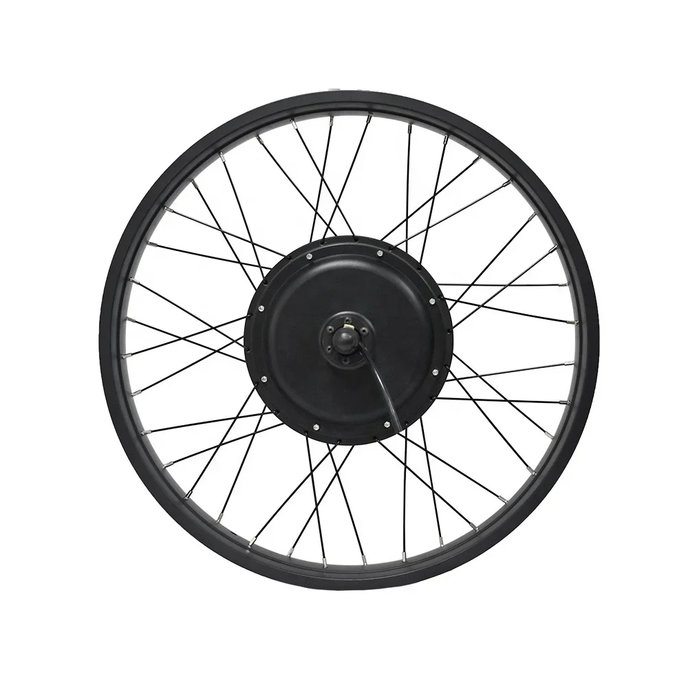 Factory Directly Sale 20x4 26x4 Fat Tire Rim 48v 1000w Fat Bike Electric Hub Motor With Wheel