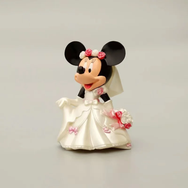 2pcs/Lot Disney 7 cm Cartoon Minnie Mickey Mouse Action Wedding Gifts Kids Toy Figures Gift