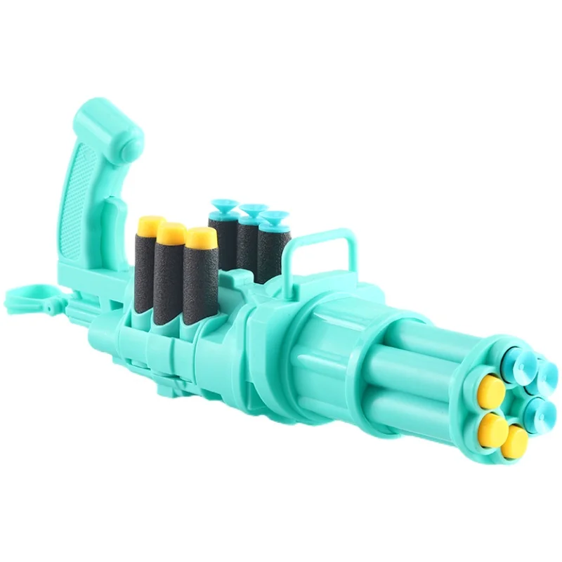 Gatling Soft Bullet Blaster Lanciarazzi Dardo morbido Pistola giocattolo Ragazzi Pistola giocattolo da tiro sicura all'aperto Regali per bambini dai 4 ai 8 anni