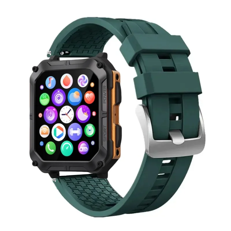 22 مللي متر سيليكون حزام ل C20 برو الفرقة مشبك معدني SmartWatch الفرقة لينة المطاط الرياضة استبدال سوار ل C20 برو اكسسوارات