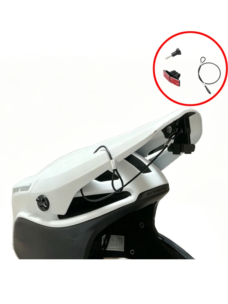 AliExpress YUENHOANG For DJI Action/Insta360 Ace Pro/Gopro Action Camera Downhill MTB Helmet Visor Mount Ultra-Light Base Mount Cycling Filming Parts