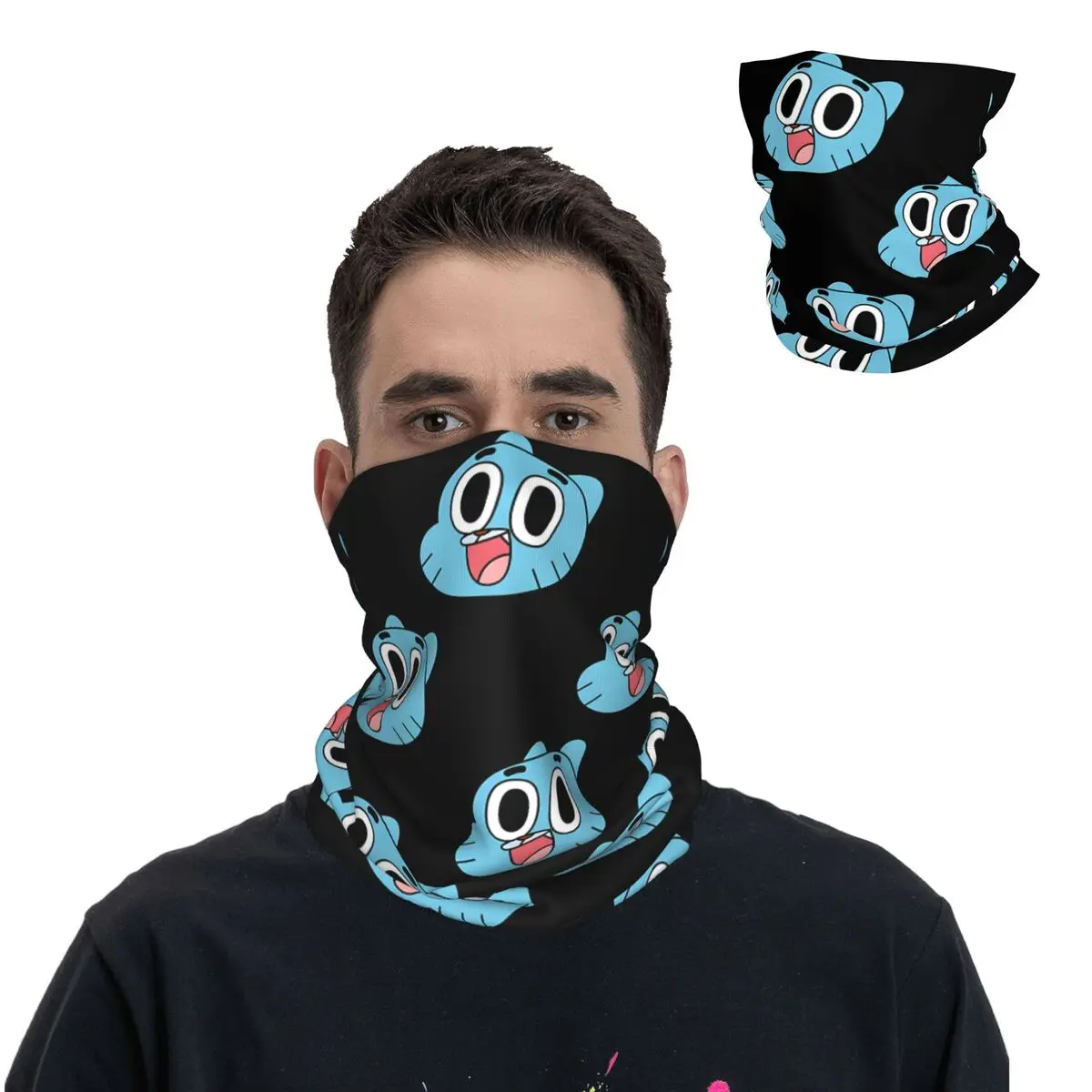 The Amazing World G-Gumball Bandana Neck Cover Motocross Wrap Scarf Cycling Scarf Hiking Unisex Adult All Season