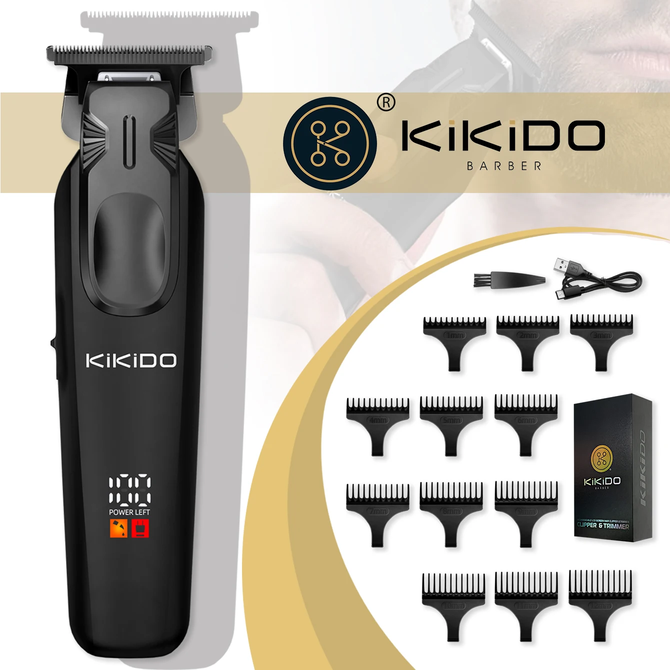 

KIKIDO kk-311 Electric Hair Clipper For Men Professional Hair Clipper Wireless Hair Cutting Machine Zero Cutting Machine Trimmer