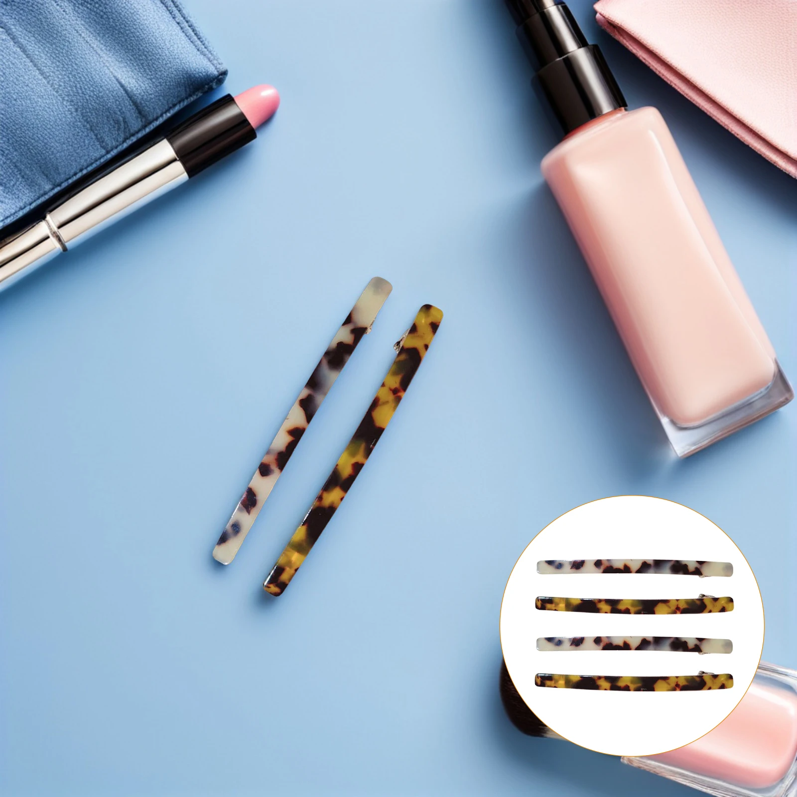 

4pcs Women Pin Simple Lightweight Durable Anti-Slipping Hair Accessories For Party Daily Wear Decorative Barrettes Simple Hair