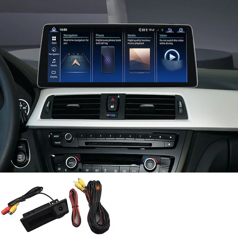 

12.8" Snapdragon 8 Core Wireless CarPlay Android 15 DSP Car Radio For BMW 3/4 Series F30-F36 With GPS