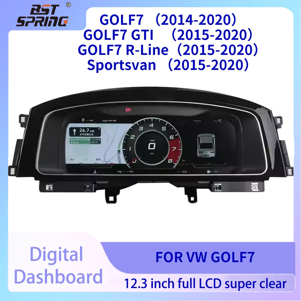 

Автомобильный ЖК-цифровой кластер для VW Golf 7 R-Line Golf 7 GTi Sportsvan, вариант приборной панели, панель, спидометр