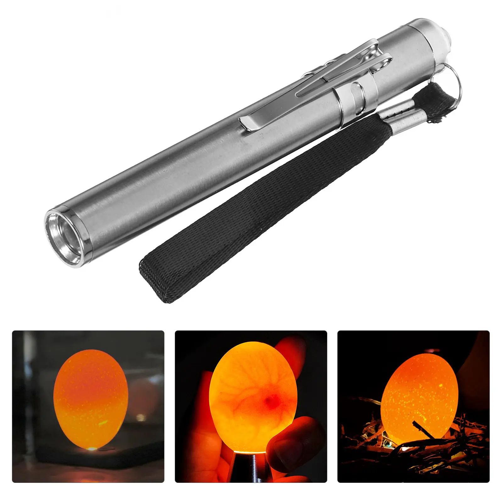 

LED Egg Candler Portable Handheld Light Egg Tester for Chicken Duck Eggs Incubation Candling Lamp Professional Farm Poultry