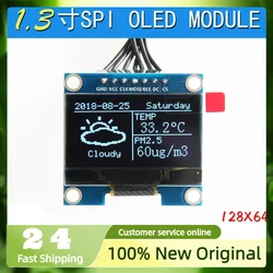 1.3 Inch OLED Module White/Blue SPI/IIC I2C Communication Color 128X64 Driver SH1106 4pin/7pin LCD Display Module