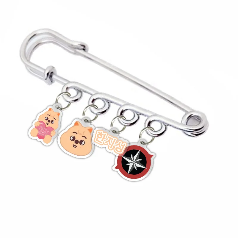 Skzoo novo pino acrílico acessórios estrela dos desenhos animados acrílico chaveiro staykids dos desenhos animados animal bonito saco acessórios de roupas