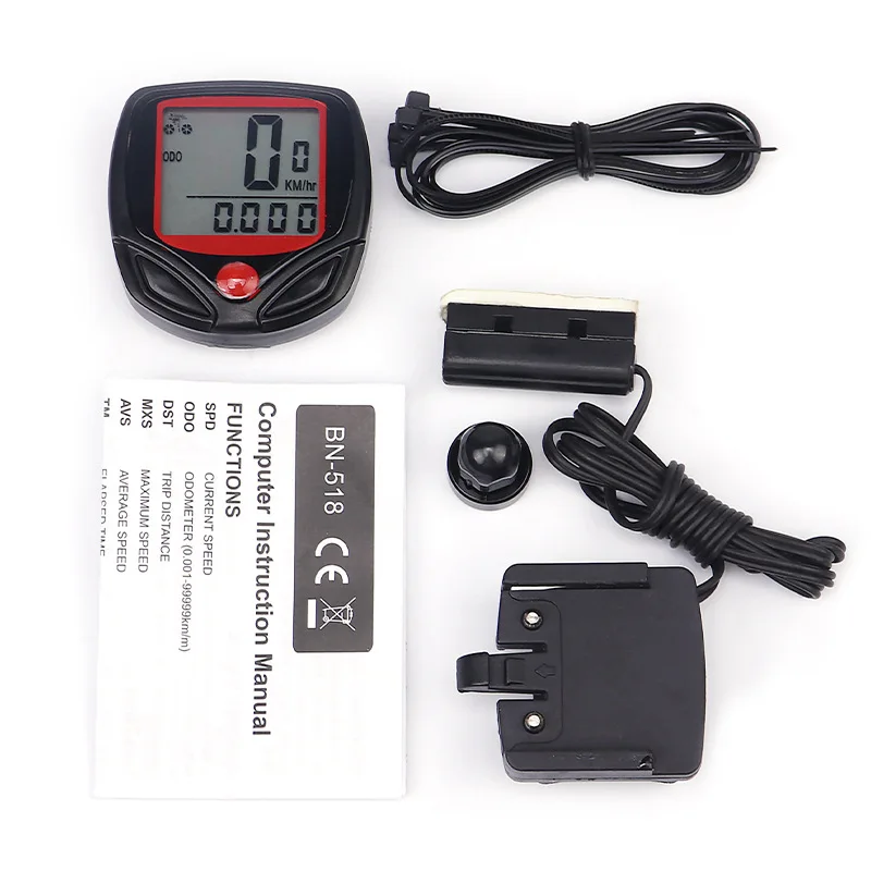 Waterproof Bicycle Wired Speedometer Road Bike Computers Lcd Display Speed Counter Code Table Cycling Riding Accessories