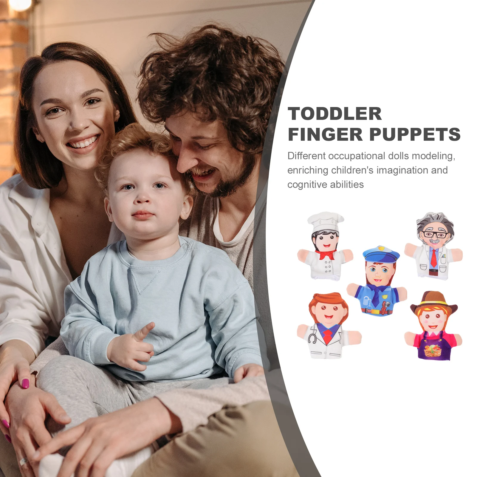 5 Pcs Professional Puppet Finger Puppets Story Kids Toys Toddler Cute Shape