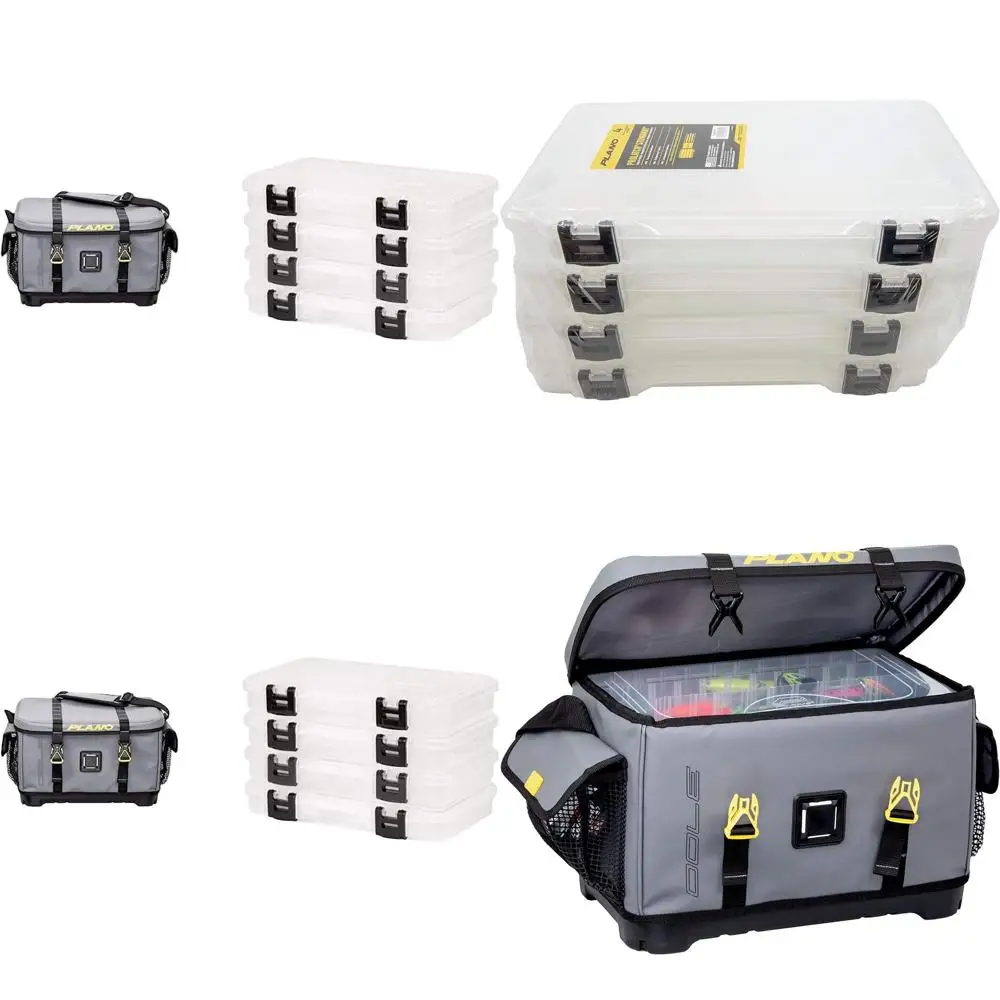 

Сумка для снаряжения 3700, серая ПВХ-ткань, водонепроницаемое и нескользящее дно, включает 23 ящика для инструментов, складная система хранения