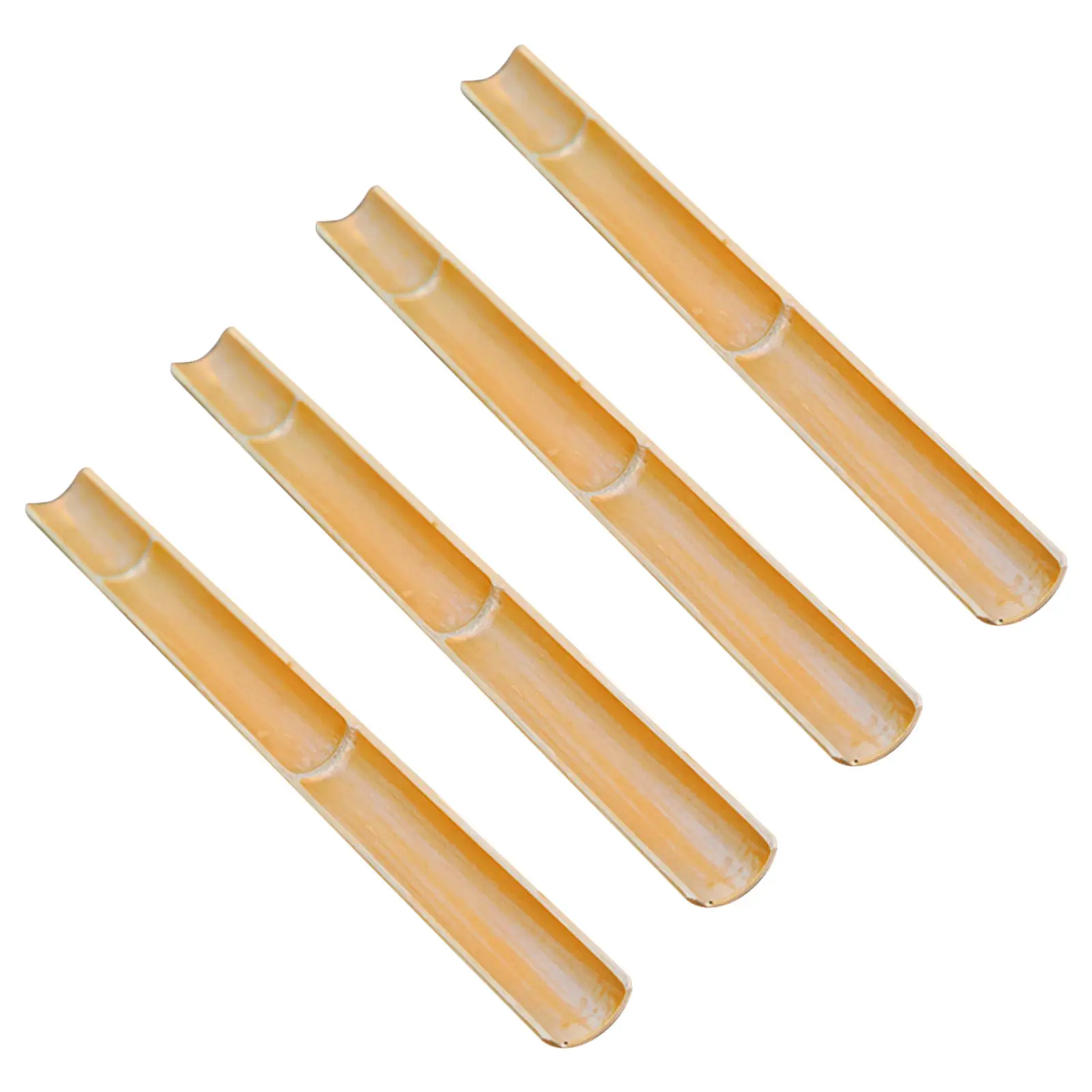 4Pcs Bamboo Water Fountain Tubes for Outdoor Japanese Garden Water Channel Pool Feature Bamboo Tube Fountain Accessories