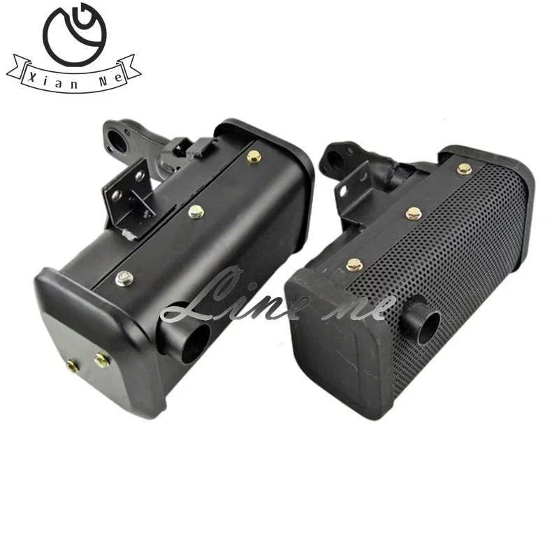 Air-cooled diesel muffler for 170F 173F 178F 186FA 192F engine micro tiller road cutting machine muffler exhaust accessories