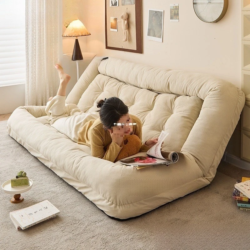 كرسي خلفي لشخص كسول غرفة معيشة واحدة مستلقًا على سرير تاتامي بيت نوم بشري أريكة مزدوجة #2