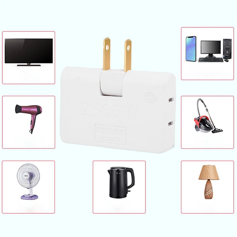 Draaibare Socket Converter Een In Drie 180 Graden Extension Plug Multi Plug Mini Slim Wireless Outlet Adapter Licht Convenien