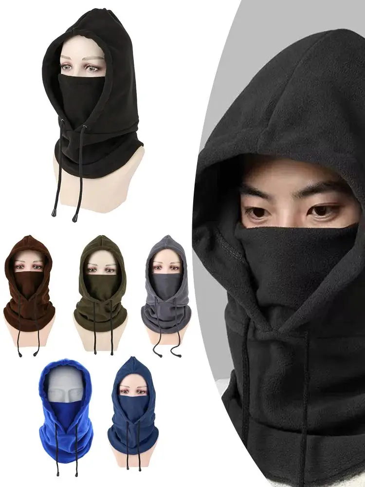 AliExpress Winter Warm Bicycle Hat Full Face Windproof Bike Mask Caps Climbing Skiing Cycling Fleecr Cold-proof Hat