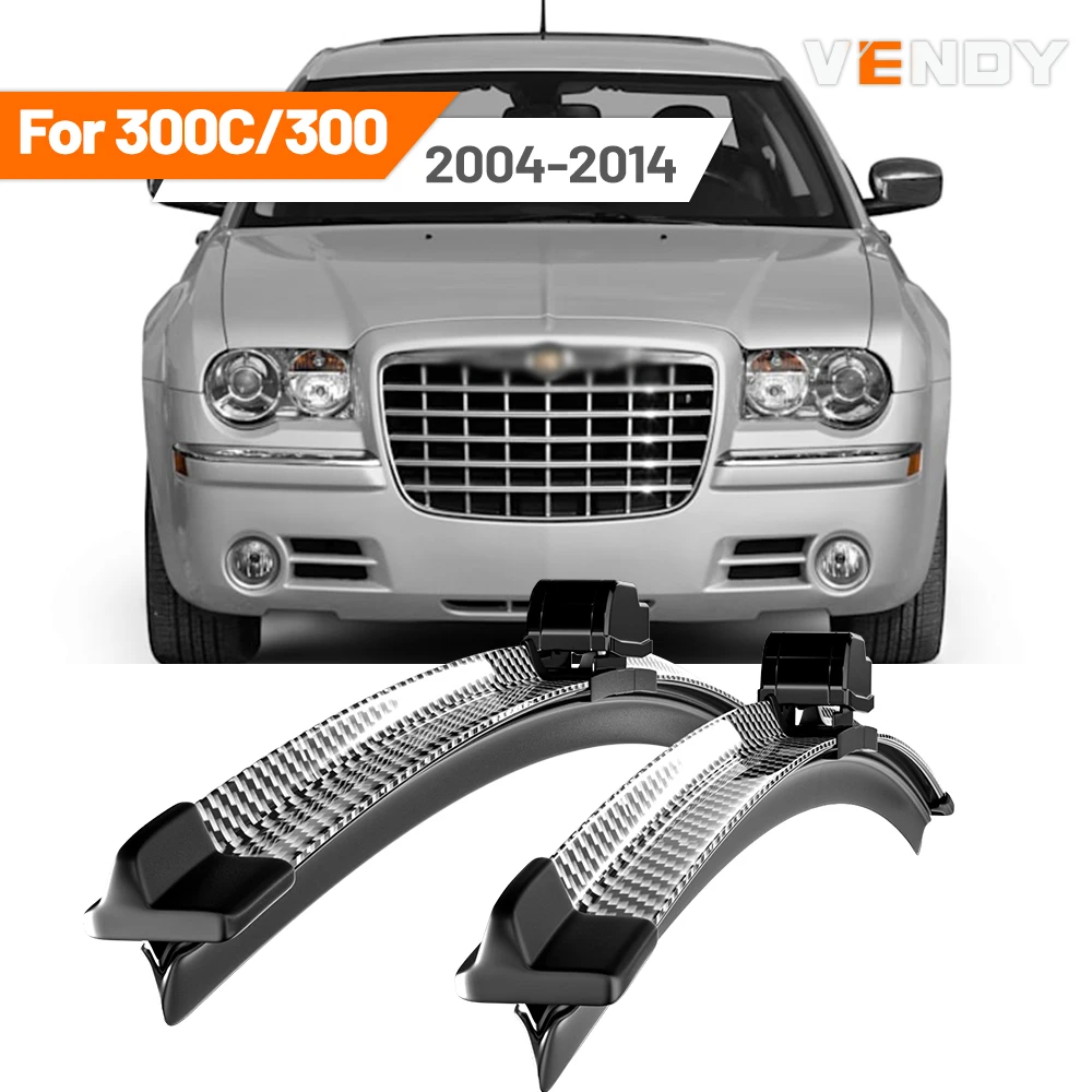 

For Chrysler 300C 300 2004-2014 2005 2006 2007 2008 2009 2010 2011 2012 2pcs Front Windshield Wiper Blades Windscreen Wipers