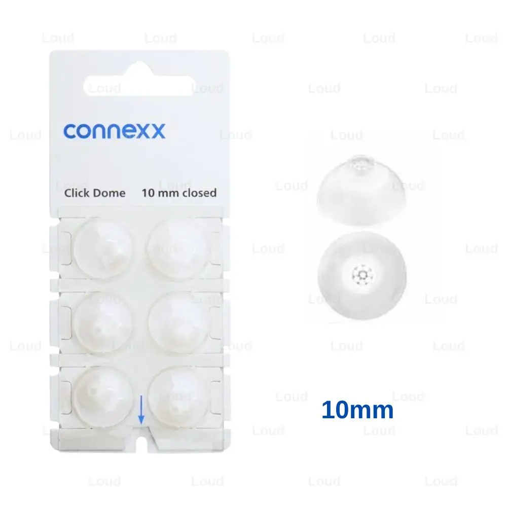 6Pieces Signia Click Connexx Original Silicone Ear domes ,for  Signia Rexton Vibe CIC ITC and RIC Model Hering Aids