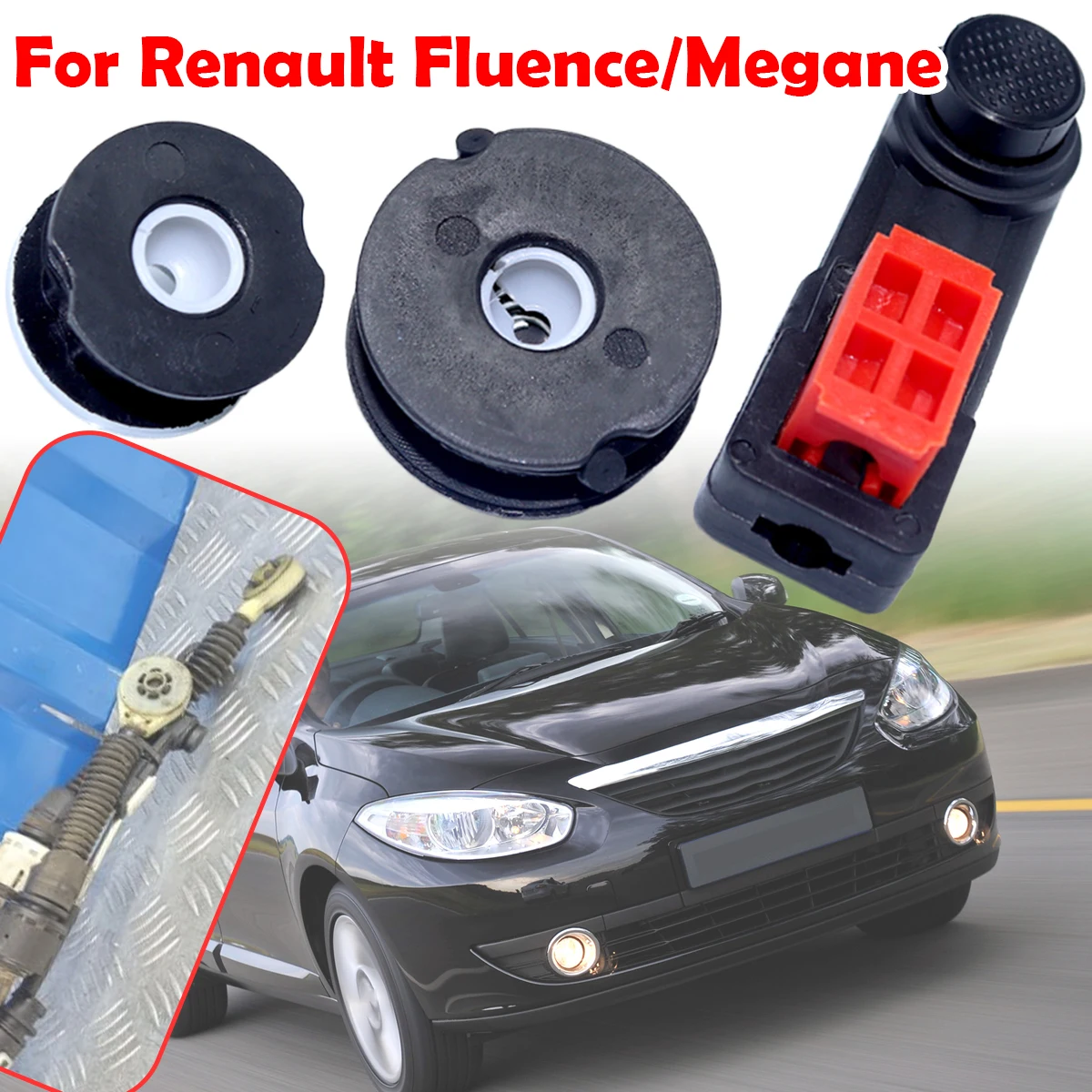 

For RENAULT FLUENCE MEGANE EZ0 Control Cable End Linkage Grommet Clip Repair Kit Car Gearbox Linkage End Replacement 8200781046