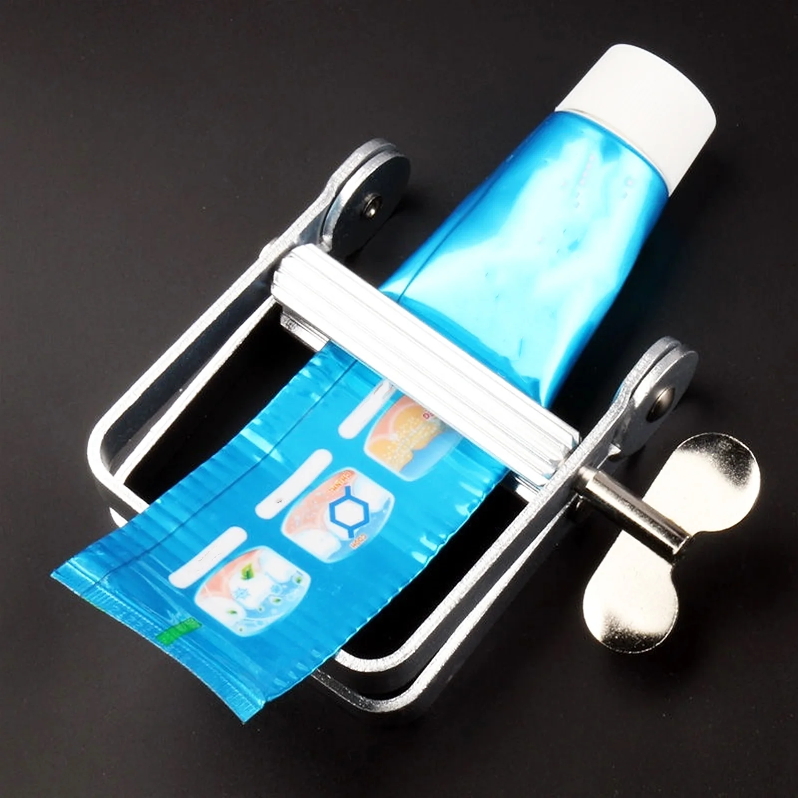 Stainless Steel Extruder Home Toothpaste Squeezer Hair Dye Salon Lotion Tool Removal Aluminum Alloy Handle Hairdressing