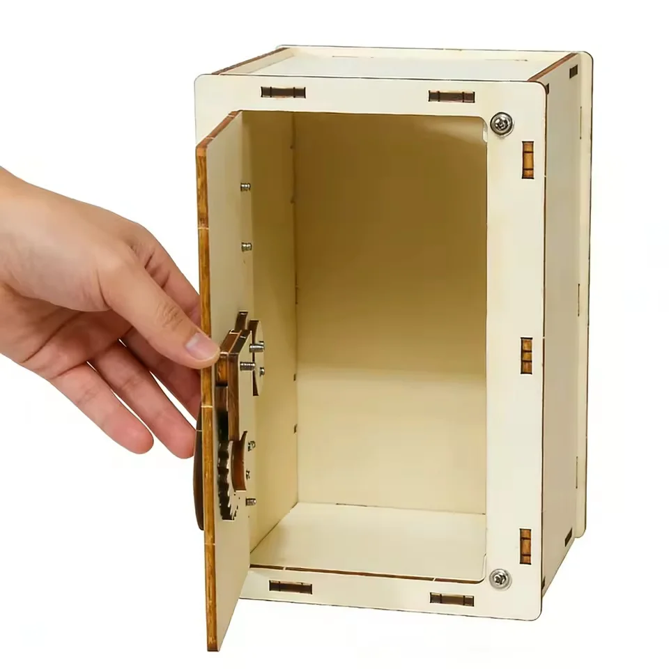 DIY Mechanical Lock Box Creative Privacy Safe Toy Educational STEM Science Kit Building Blocks Model Assembled Technical Gift