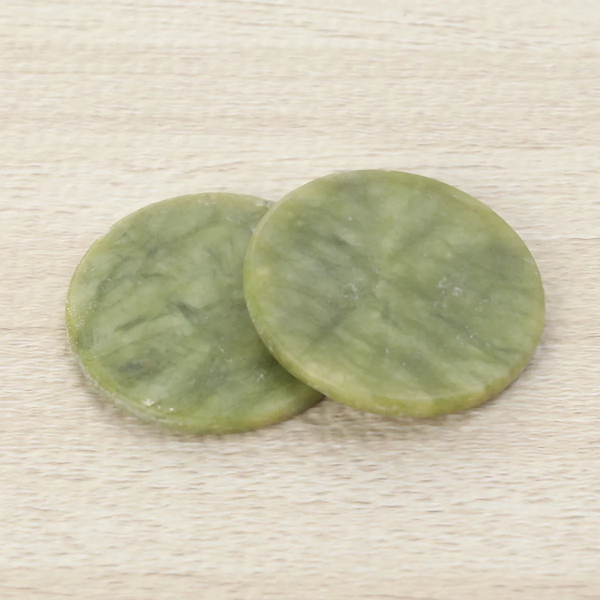 2 szt. Jadeitowe podkładki do przedłużania rzęs, utrzymujące wilgoć, profesjonalna paleta do kleju do rzęs, idealna do długich sesji pracy.