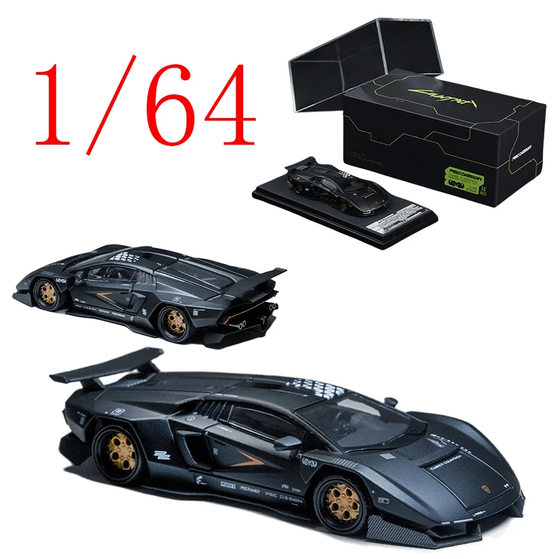 

TM Diecast 1/64 Scale Lamborghini Alloy Model Cars Lamborghini Countach PSC DESIGN Play Vehicles Toys for Boys Gift Original Box