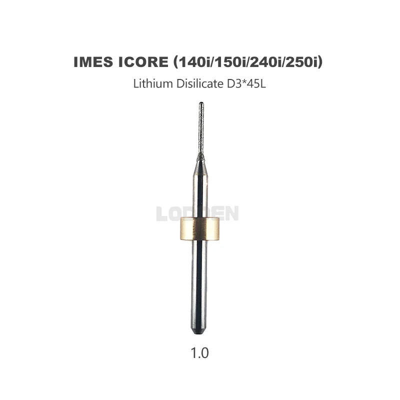 Dental Milling Burs Diamond Coated Imes Icore 140i/150i/240i/250i for Lithium Disilicate Zirconia PMMA DC NC Grinding Drills