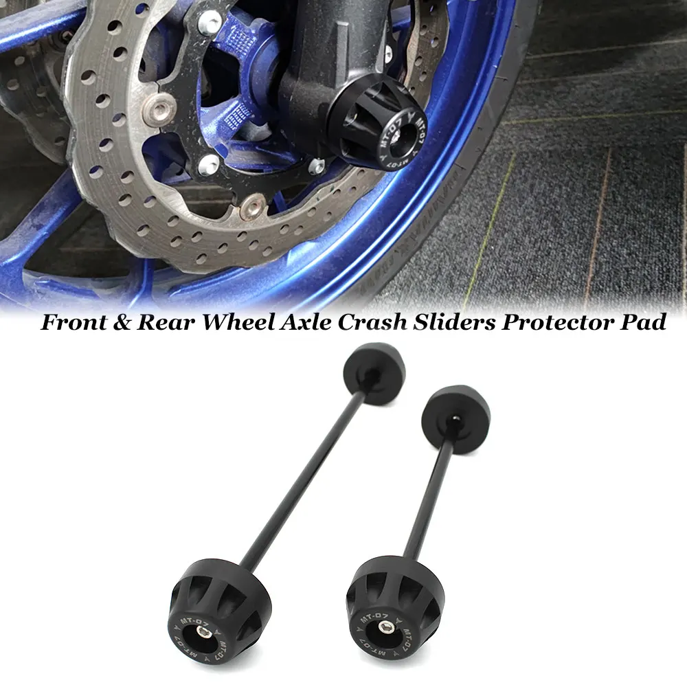 

For Yamaha MT-07 MT07 FZ-07 FZ07 2014-2021 Motorcycle Stand Screw Swingarm Spool Front Rear Wheel Axle Fork Crash Slider