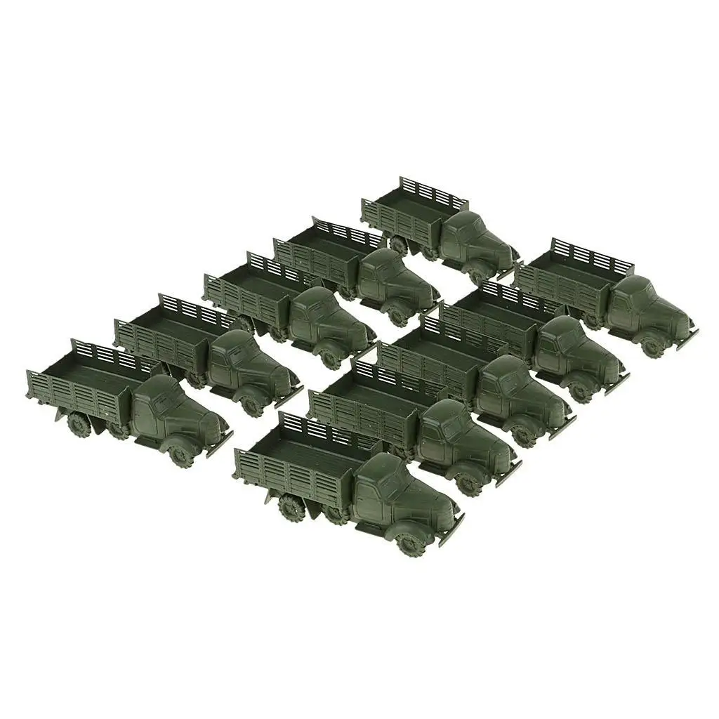 10 pezzi modelli camion camion soldato accessori in miniatura giocattolo fai da te