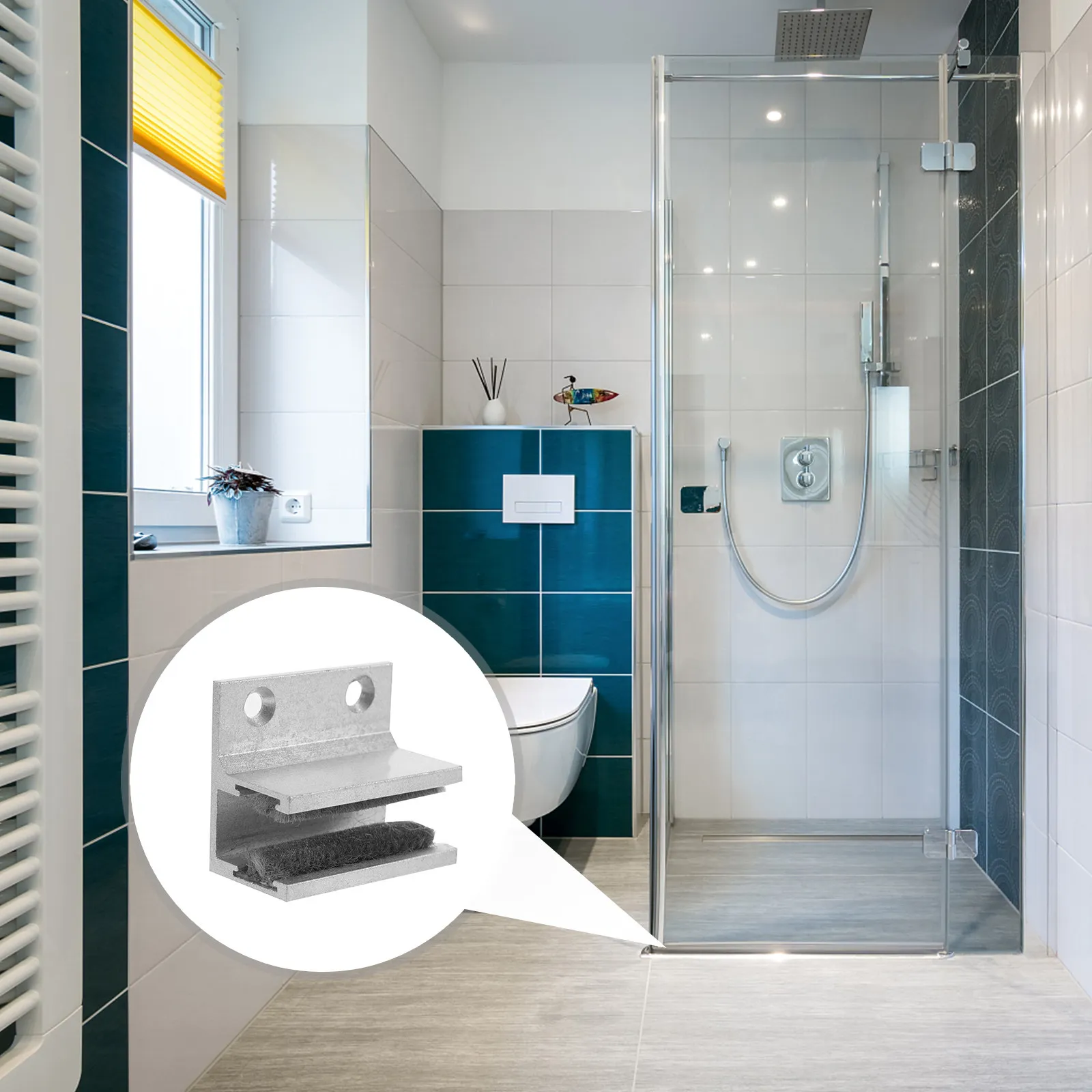 

Направляющие для стеклянных раздвижных дверей: Премиальные нижние направляющие из алюминиевого сплава, устойчивые к коррозии, с элегантной отделкой