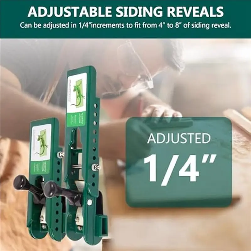 

2025 Hot Style Fiber Cement Siding Installation Tools - 3/8 Inch Compatible Lap Gauge With Adjustable Reveals, 6 Pack