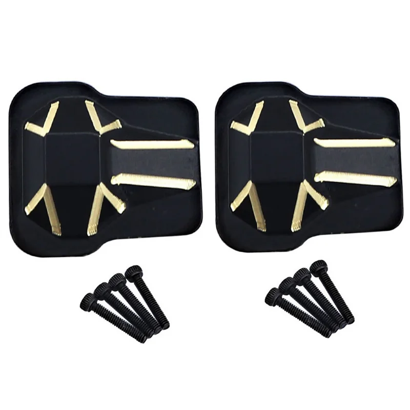 

B78B-2Pcs Black Axle Cover Brass Axle Cover 9787 For Traxxas TRX4M 1/18 RC Crawler Car Upgrades Parts Accessories