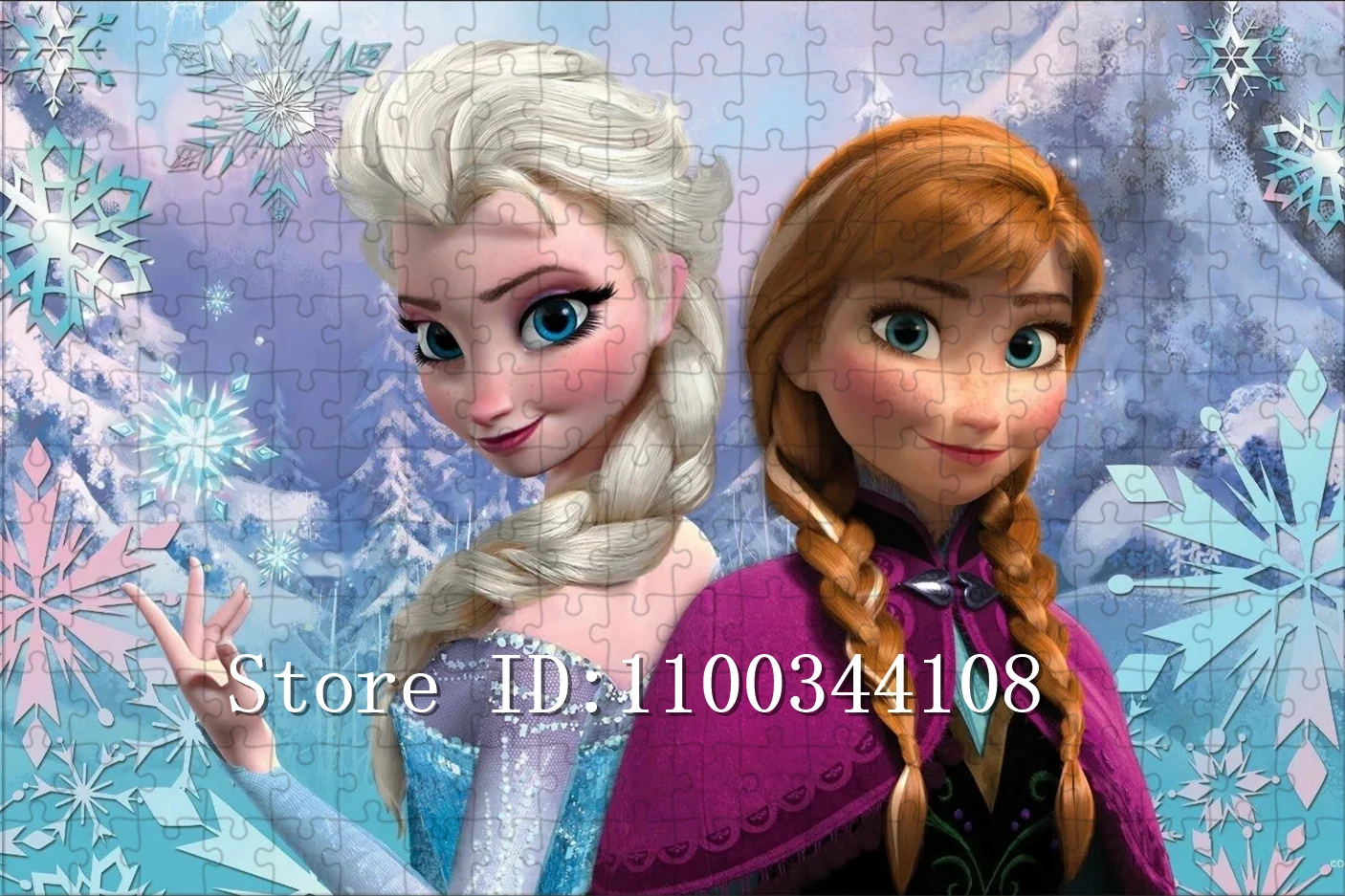 Disney Movie Frozen Puzzles for Adults Decompressing Toys Anime Cartoon Jigsaw Puzzles Parent-Child Interactive Handmade Toys