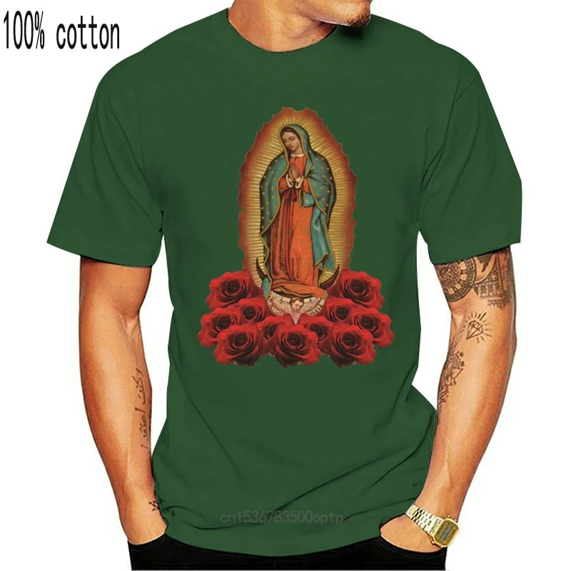 New 2021 Summer Fashion Funny Print T-Shirts 12 T-Shirts Virgen De Guadalupe Mary Maria Virgin Lot Wholesale soccerer T Shirts