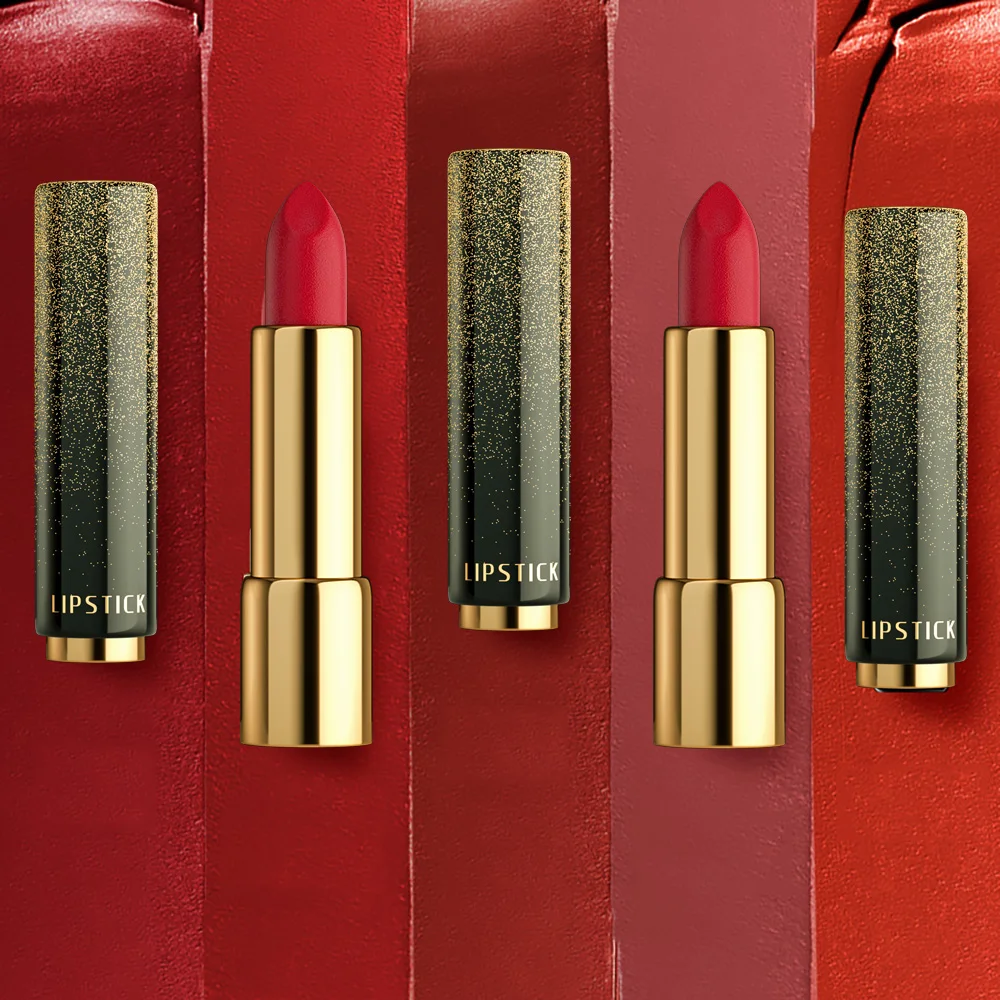 14 Colors Dropshipping Kiss Proof Lipstick Girl Sexy Gold Metallic Waterproof Matte Lipstick Long Lasting Aloe Magic Shade