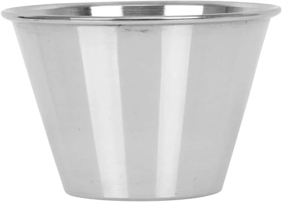 (576 Pack) Stainless Steel Sauce Cups 4 oz, Commercial Grade Dipping Sauce Cups, Individual Condiment Cups/Portion Cups