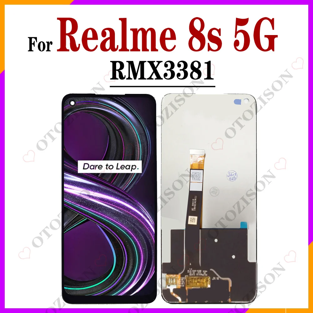 6,5-дюймовый экран для OPPO Realme 8s 5G RMX3381, сенсорная ЖК-панель, дигитайзер, сенсор в сборе, Realme8s 5G, запасные части для ЖК-дисплея