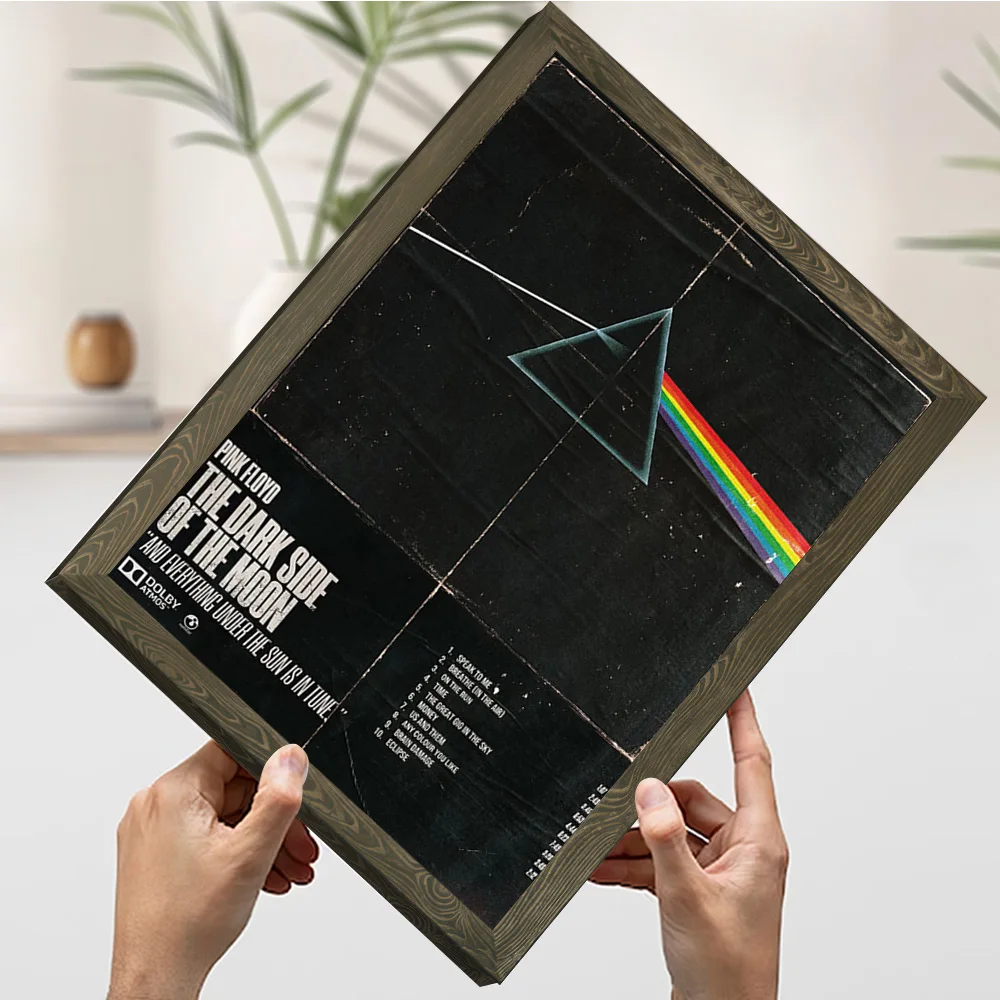 الوردي فلويد الجانب الداكن من القمر المشارك تخصيص مطبوعة قماش اللوحة للصور جدار الفن الديكور الداخلي غرفة المنزل