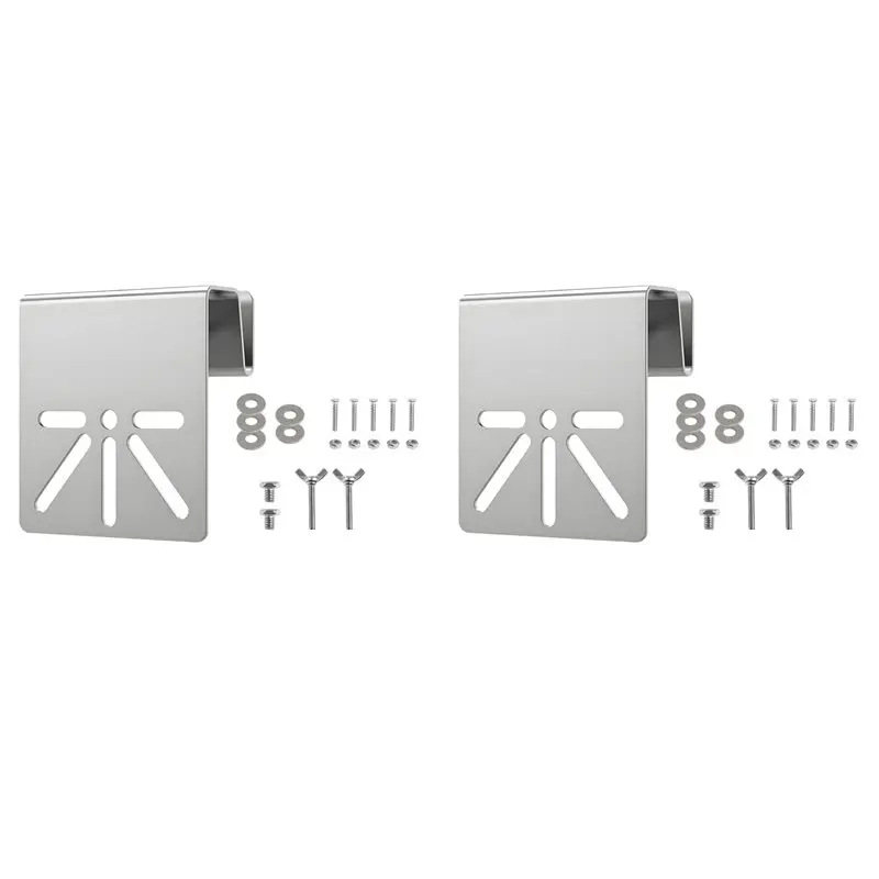 -[A51I Digital]2X Metal Gutter Mount Bracket For S340 Wall Mount Solar Security Camera Mount For Outdoor Anti-Rust Screws No Dri