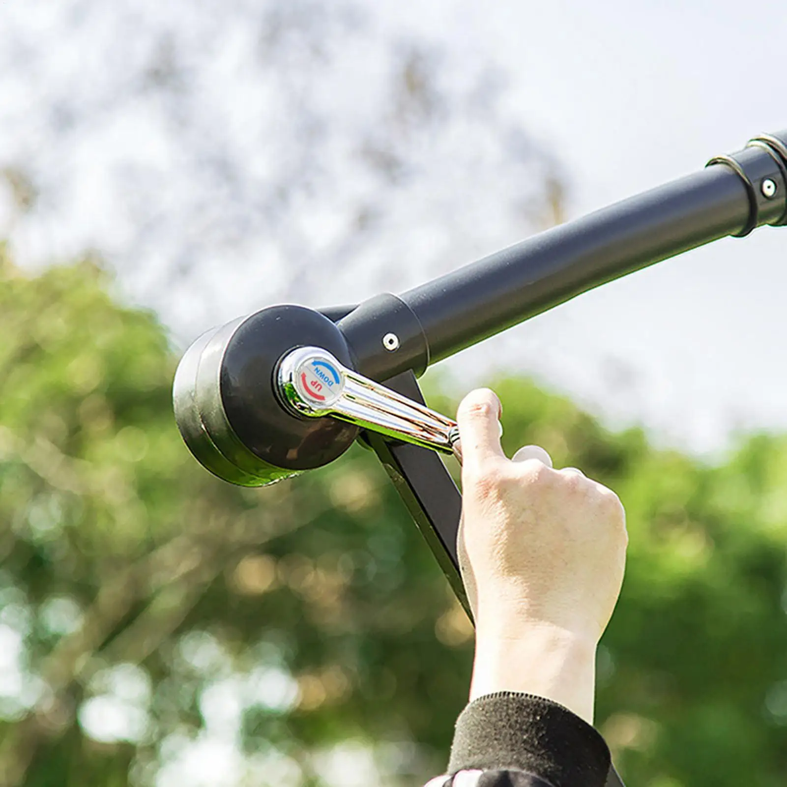 Patio Umbrella Crank Handle Sturdy Replace Parts Parasol Hand Crank Sunshade Attachment for Pool Picnic Beach Camping Garden