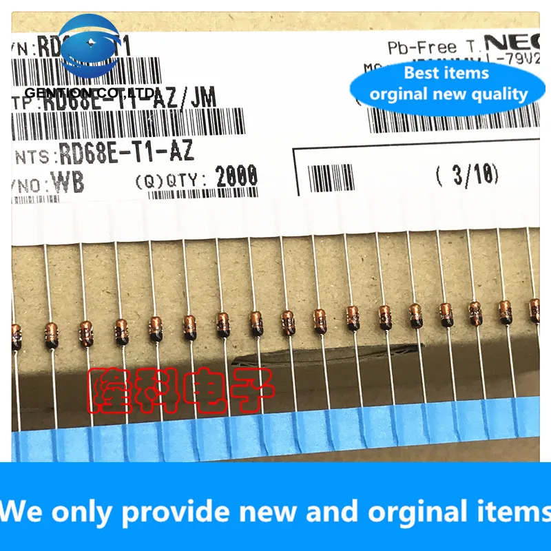 30PCS 100% New original RD68E B WB regulator diode 68V original RD68E-T1-AZ imported NEC 0.5W 68B regulator tube