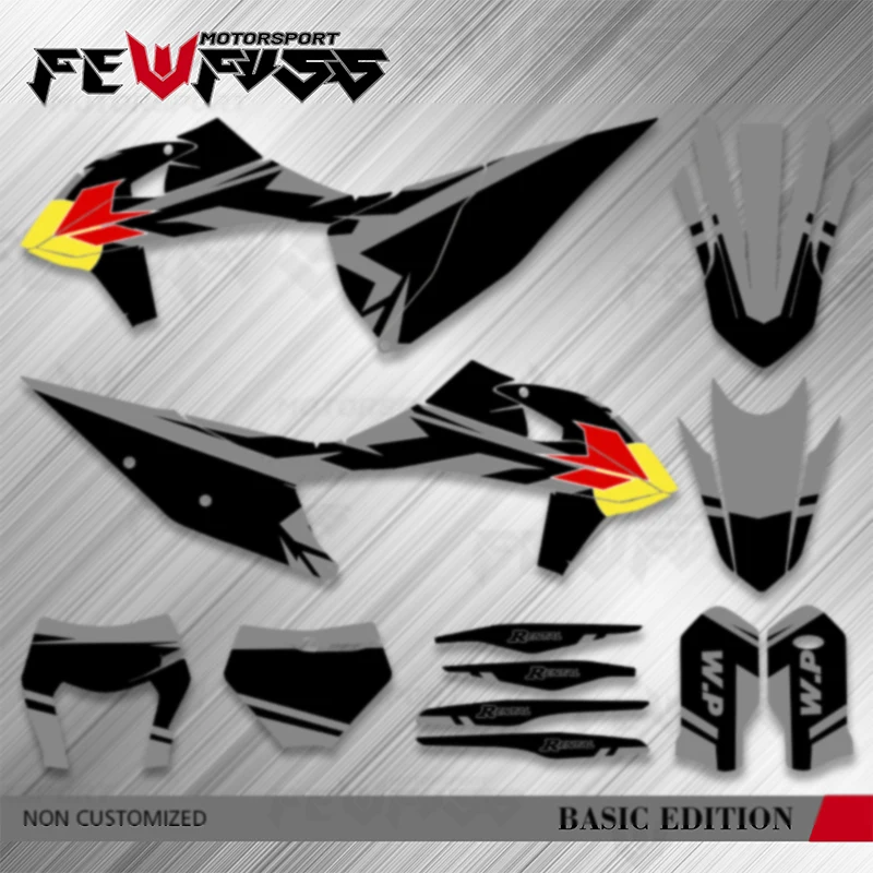 

Графический комплект Fewfuss для 2019-2022 SXF XCF 2020-2023 EXC XCW 150-450, пользовательские мотоциклетные фоны, наклейки-наклейки